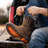 Worker lacing up Durango Maverick XP steel toe waterproof work boots