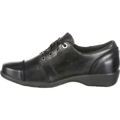 4EurSole Rococo Women's Black Low Wedge Lacer Shoe, , large