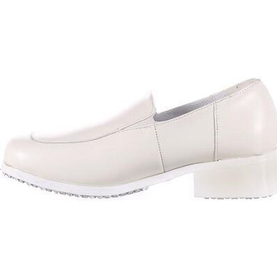 Calzado sin cordones, tacón alto, punta suave, blanco para mujeres SlipGrips, , large Calzado sin cordones, tacón alto, punta suave, blanco para mujeres SlipGrips, , large