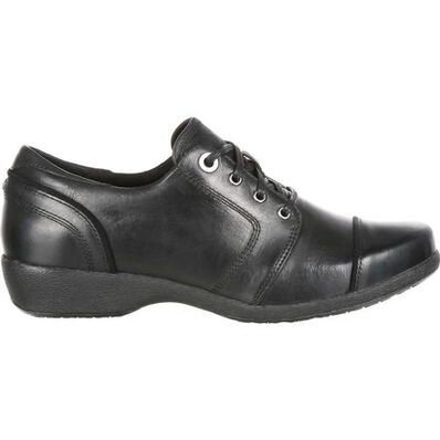 4EurSole Rococo Women's Black Low Wedge Lacer Shoe, , large