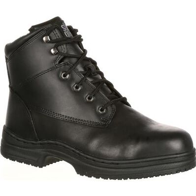 Bota de trabajo Oxford con punta de acero antideslizante de 6 pulgadas SlipGrips, , large