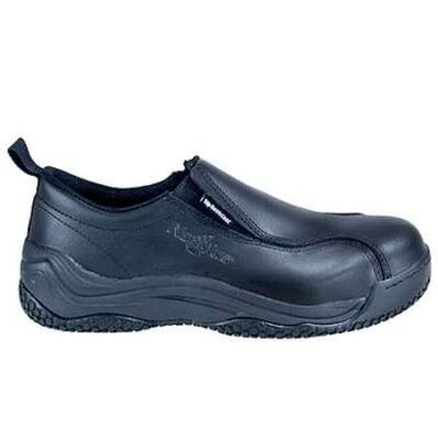 Calzado de trabajo sin cordones con punta de material compuesto para mujeres, , large