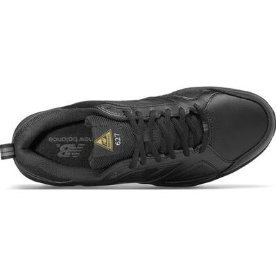 Door klei Gevoelig New Balance 627v2 Men's Steel Toe Static Dissipative Black Leather Athletic Work  Shoes, MID627B2