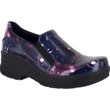 Easy WORKS by Easy Street Appreciate Purple Celestial Women's Slip-Resistant Patent Slip-on Shoe
