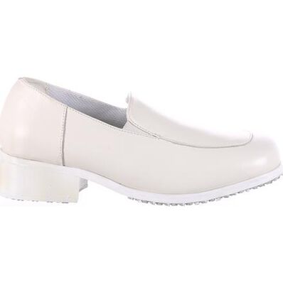 Calzado sin cordones, tacón alto, punta suave, blanco para mujeres SlipGrips, , large Calzado sin cordones, tacón alto, punta suave, blanco para mujeres SlipGrips, , large