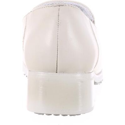 Calzado sin cordones, tacón alto, punta suave, blanco para mujeres SlipGrips, , large Calzado sin cordones, tacón alto, punta suave, blanco para mujeres SlipGrips, , large