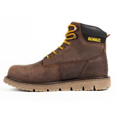 DEWALT® Flex Men's Steel Toe Brown Tie-Up Wedge Work Boots, , large