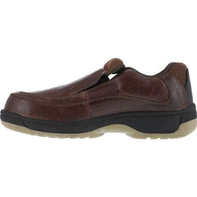 Women's Composite Static-Dissipative Leather Slip-On Work Shoe,