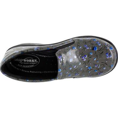 Easy WORKS by Easy Street Leeza Women's Slip-Resistant Patent Slip-On Shoe, , large Easy WORKS by Easy Street Leeza Women's Slip-Resistant Patent Slip-On Shoe, , large