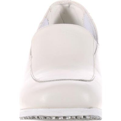 Calzado sin cordones, tacón alto, punta suave, blanco para mujeres SlipGrips, , large